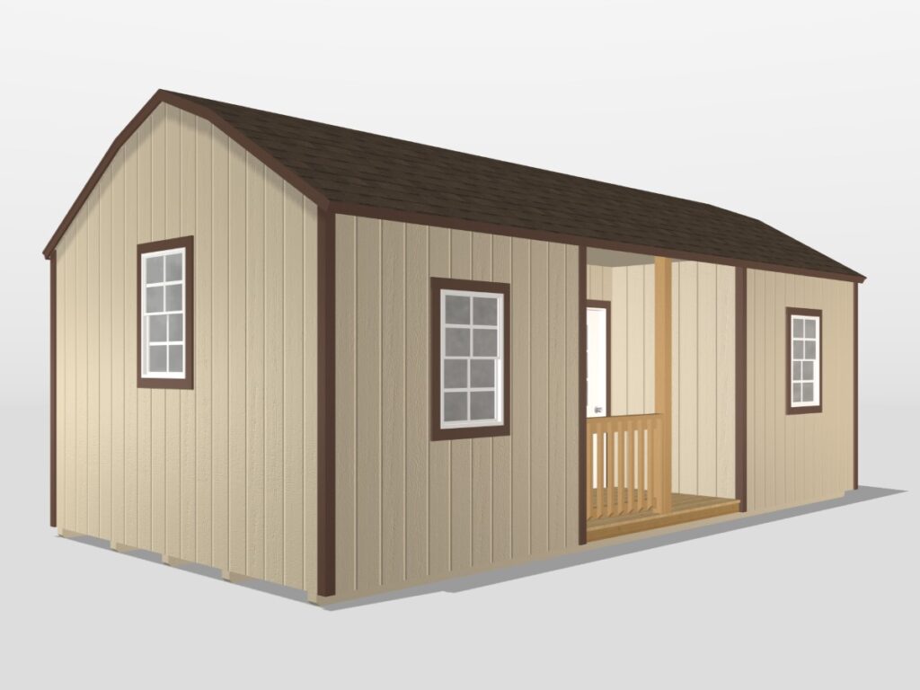 Center Porch Lofted Cabin
